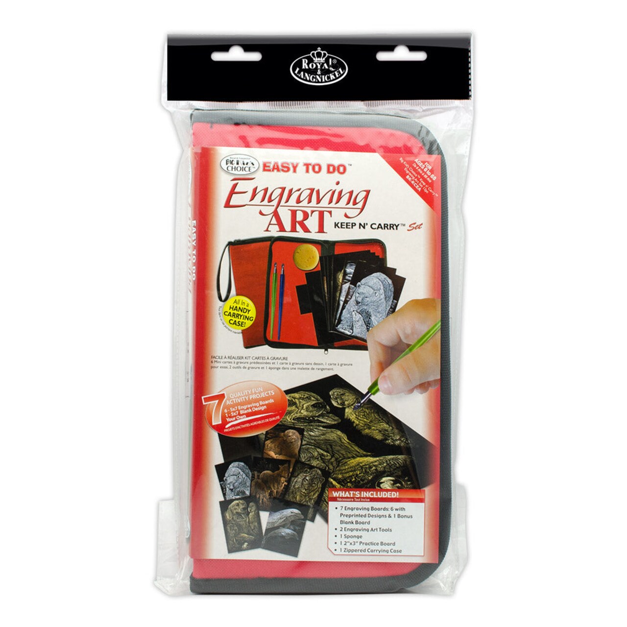 BK-KCEA | Big Kid's Choice™ Engraving Art™ 12pc 5" x 7" Keep N' Carry™ Set